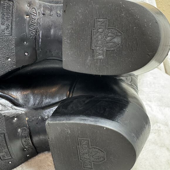 Tony Lama Leather Boots Men 10 EE Brown Cowboy Western Pointed Toe Embroidered - Picture 15 of 16